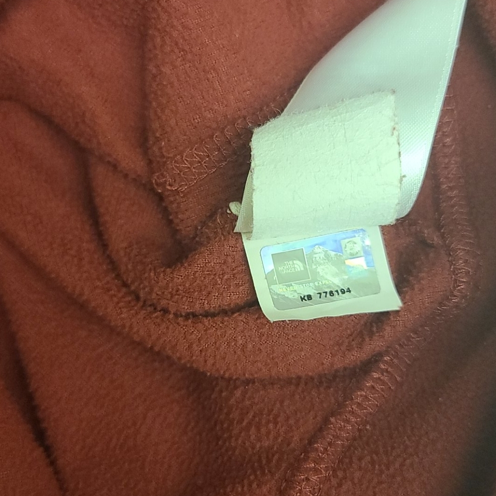 THE NORTH FACE Red Blue Hoodie Full Zipper Jacket Fleece Boys S 7 PLAY CONDITION - Picture 10 of 16